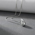 Fashion Waterdrop Pendant Necklace | Stainless Steel Snake Chain Jewelry Gift