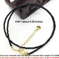 Faceted Gemstone Bead Choker Necklace and Bracelet Set | Natural Stone Jewelry for Men and Women