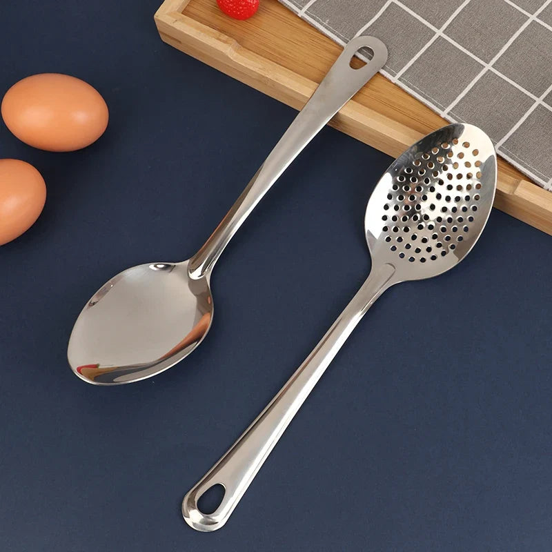 Stainless Steel Strainer Spoon | Perforated Colander Spoon for Kitchen Cooking
