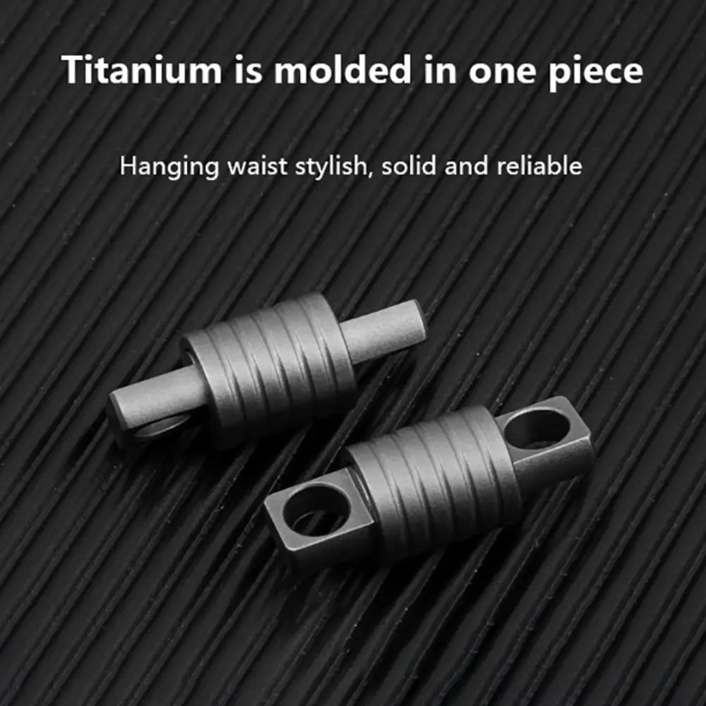 Quick Release 360° Titanium Keychain Swivel | Mini Spinner Buckle Holder