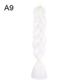 24-Inch Yaki Braids Ombre Jumbo Braiding Hair | Green Synthetic Hair Extensions for DIY Styles