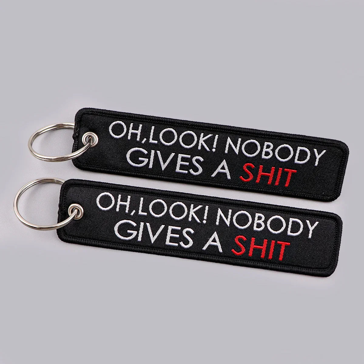 Embroidered Quote Key Fob | Personalized Gift Keyring