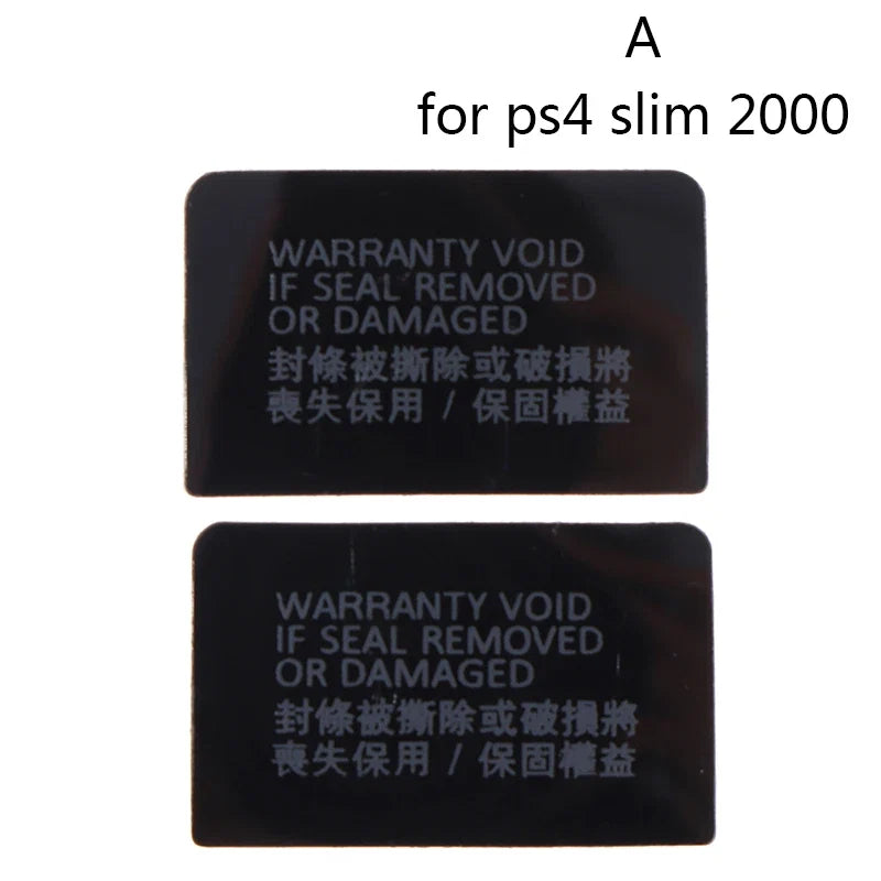 2pcs PS4 Host Seal Sticker Label for Sony PlayStation 4 1000/1100/1200 Slim 2000 Pro | Console Replacement Parts
