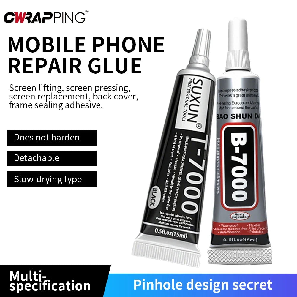 T-7000 Universal Adhesive Glue | Multi-Surface Repair Solution for Electronics and DIY Projects