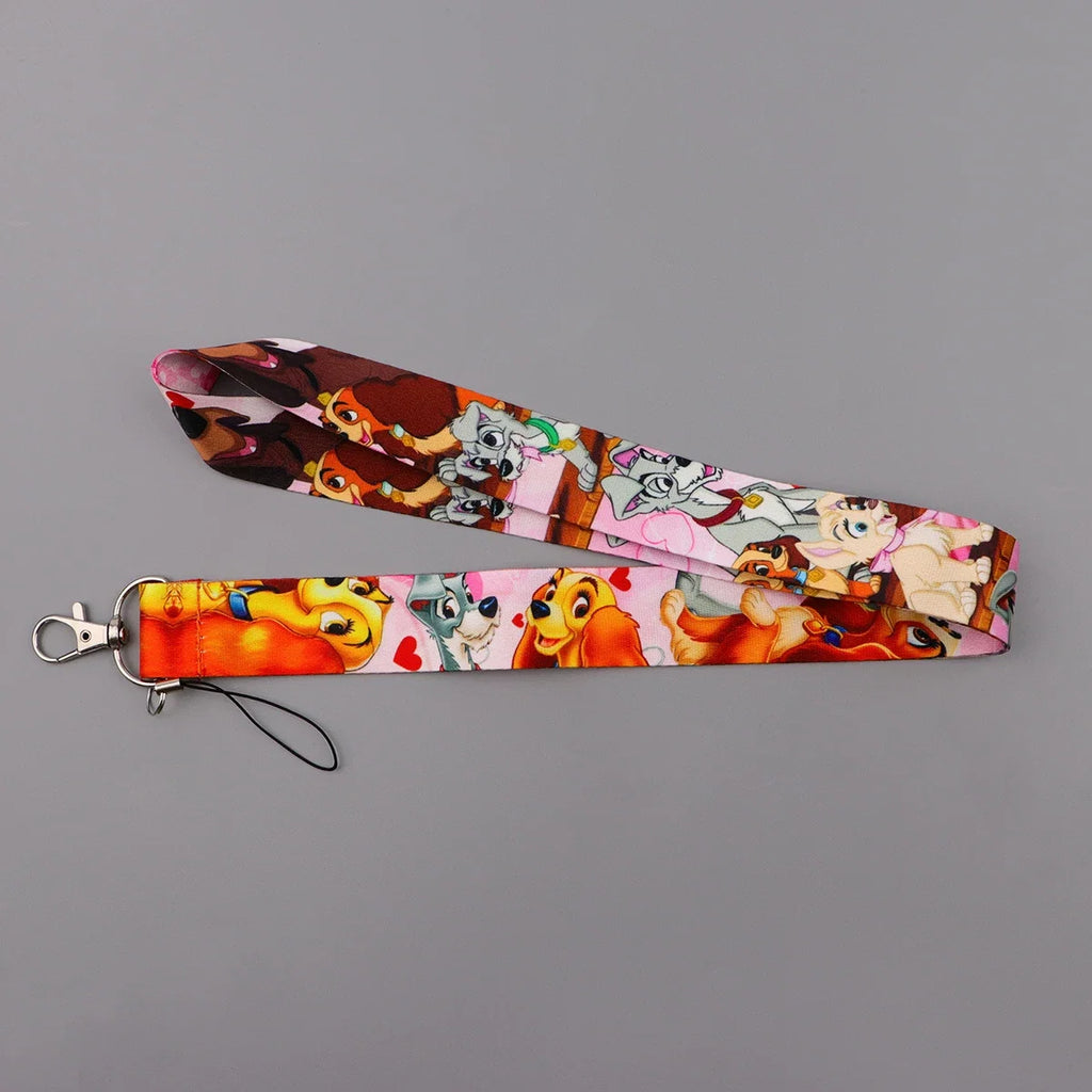 Cartoon Animal Keychain Lanyard | Anti-Lost Rope Strap for Keys