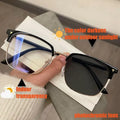 Ultra Light Square Photochromic Sunglasses | Replaceable Lens Eyewear for Men and Women