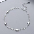 925 Sterling Silver Bracelet | Adjustable Love Heart Charm Jewelry for Women
