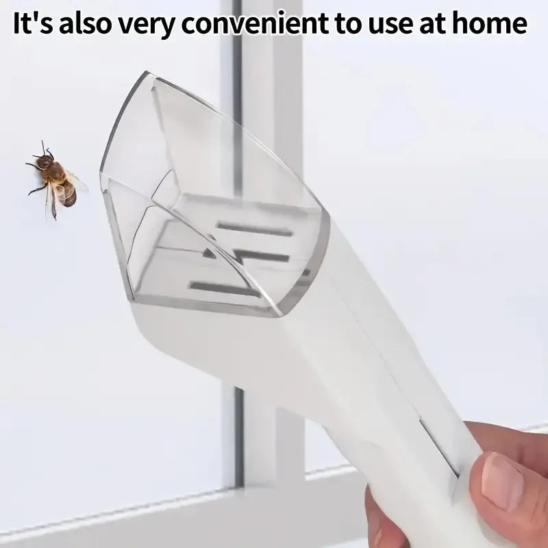 Handheld Insect Trap with Release Mechanism | Reusable Bug Catcher for Bees Spiders Crawlers Indoor Kitchen Cabinet Outdoor Garden