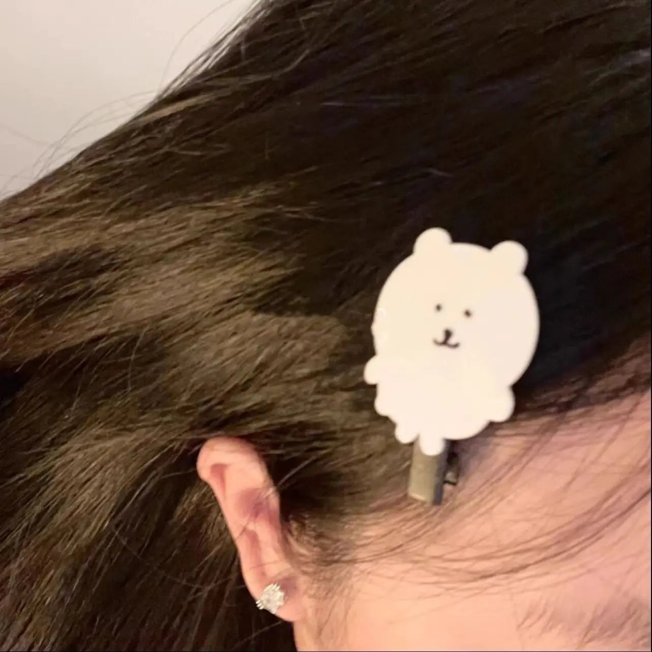 Cute Heart Bear Duckbill Hair Clip | Seamless Bangs Clip for Girls