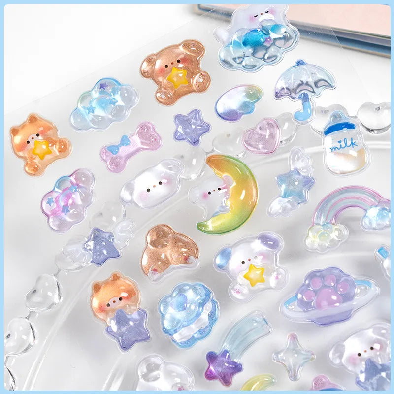 3D Food Stamping Seal Sticker | Japanese Anime Decorative Craft Stickers for Kids