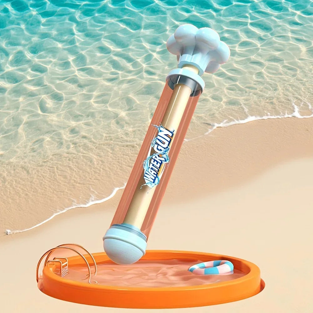 Water Blaster Firework Spray Toy | Large Capacity Pull-Back Splash Gun for Outdoor Fun