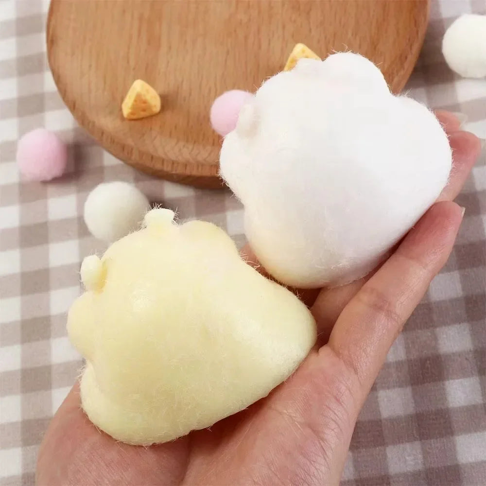 Cute Hamster Squeeze Toy | Fidget Sensory Stress Relief Gift for Kids and Adults
