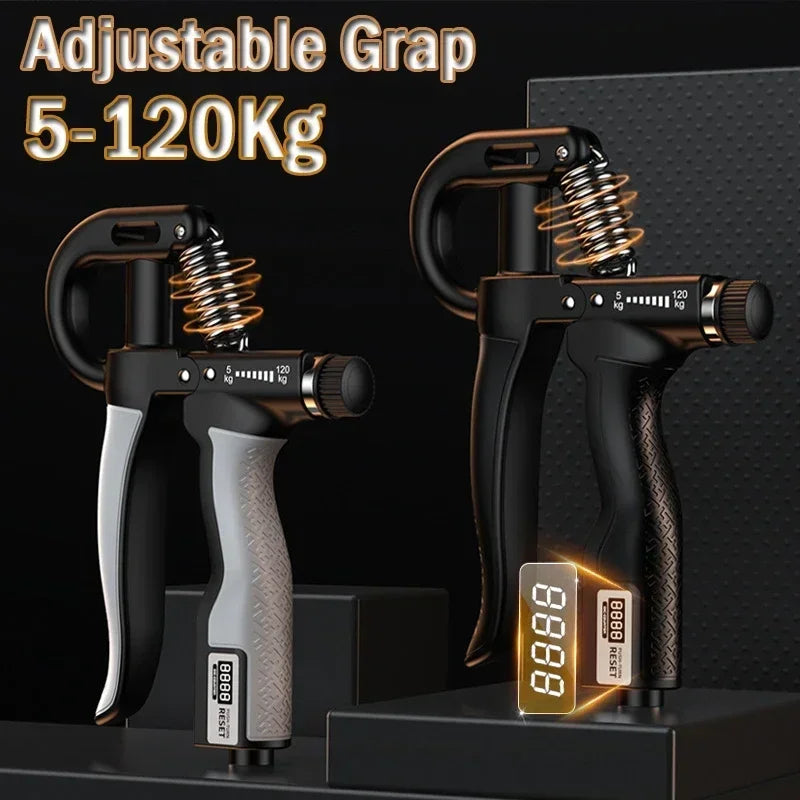 Adjustable Hand Gripper | 5-120 kg Heavy Finger Strengthener for Muscle Recovery