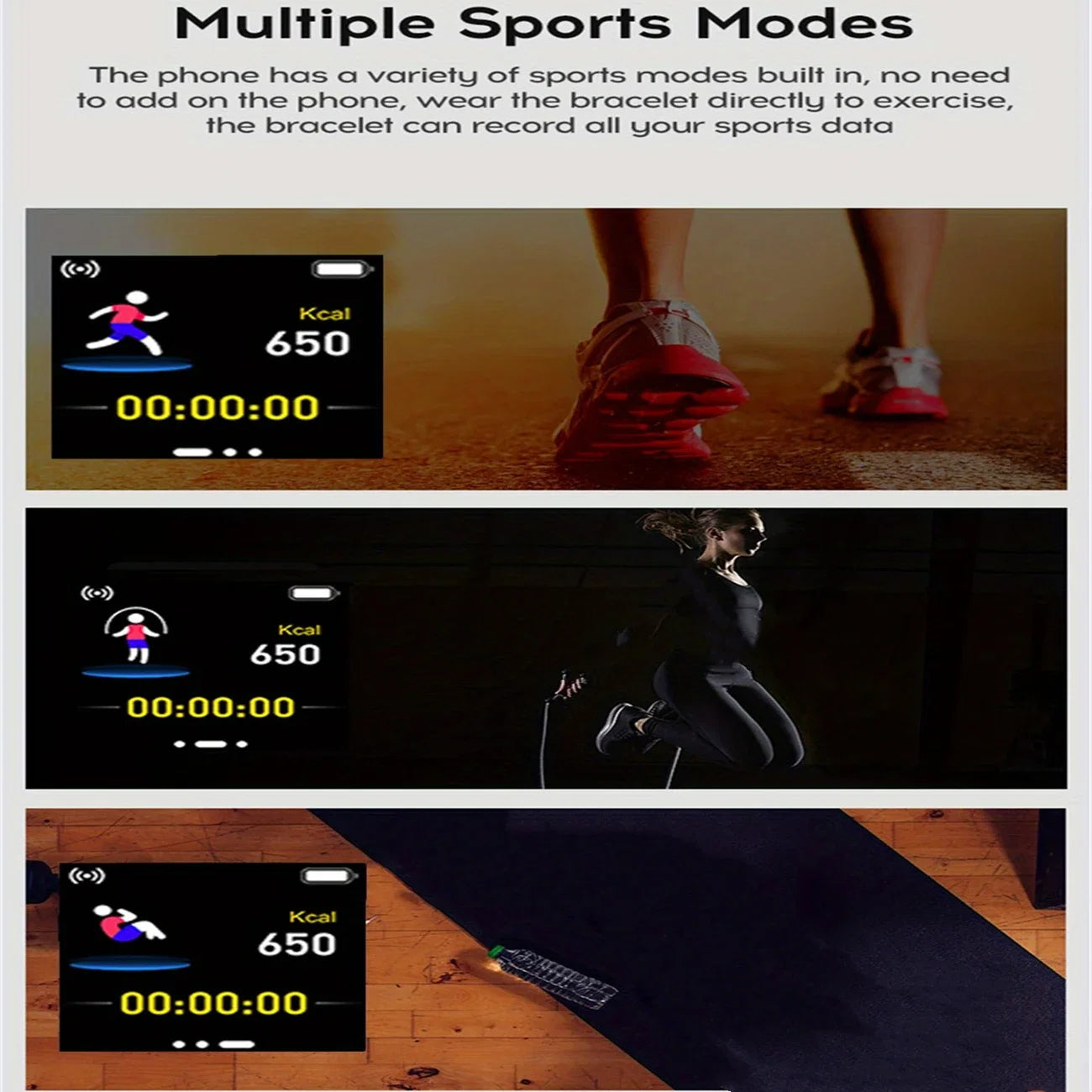 CHAONB Smart Watch for Women Men | Fitness Tracker with Bluetooth, Heart Rate & Sleep Monitor