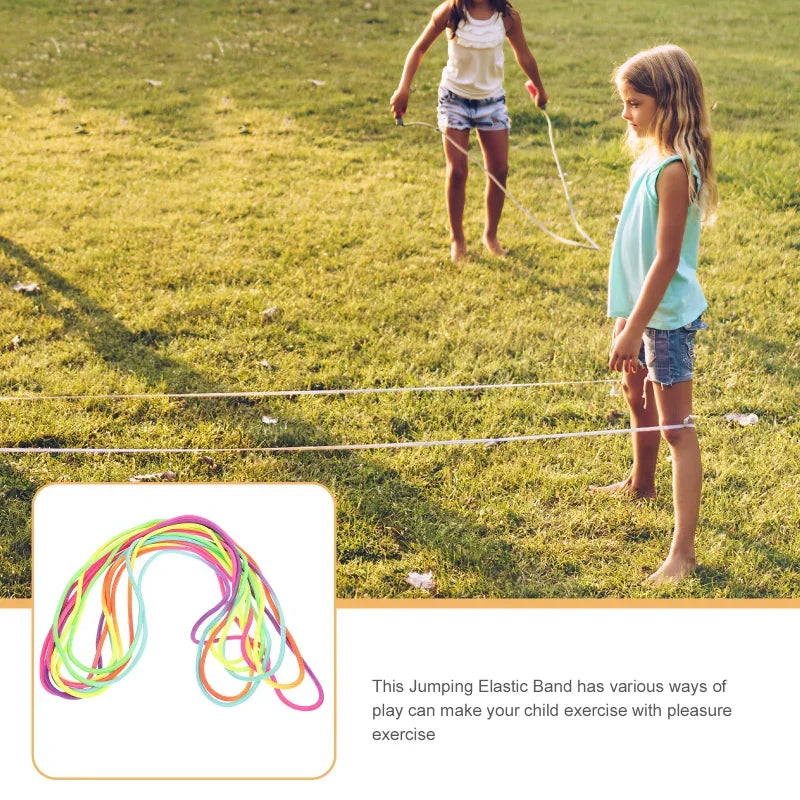 Super Elastic Jump Rope | Adjustable Rubber Jump Rope Strap for Kids and Group Play