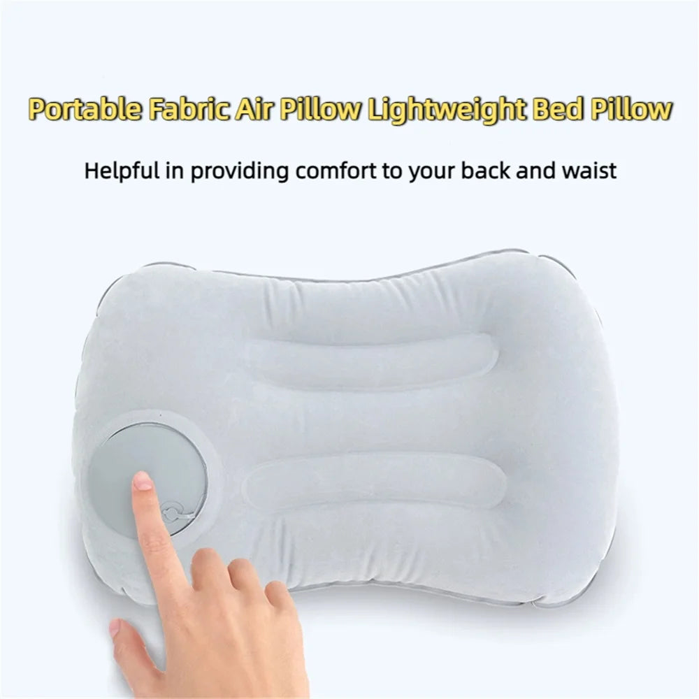 Camping Inflatable Pillow | Portable Travel Pillow for Neck and Lumbar Support