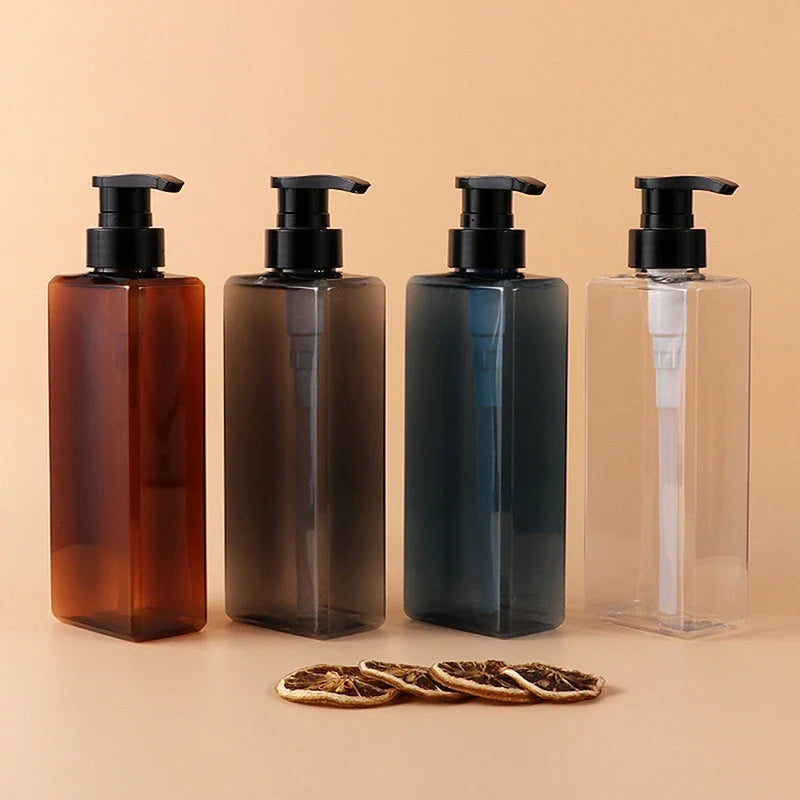 Square Soap Dispenser | Refillable 400/500ml Bathroom Pump Bottle