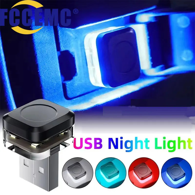 Mini Car USB LED Light | Portable Plug Play Ambient Mood Lamp