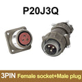 P20 Series Connector 2 3 4 5 7 Core 20mm Plug and Socket | Waterproof Circular Connector