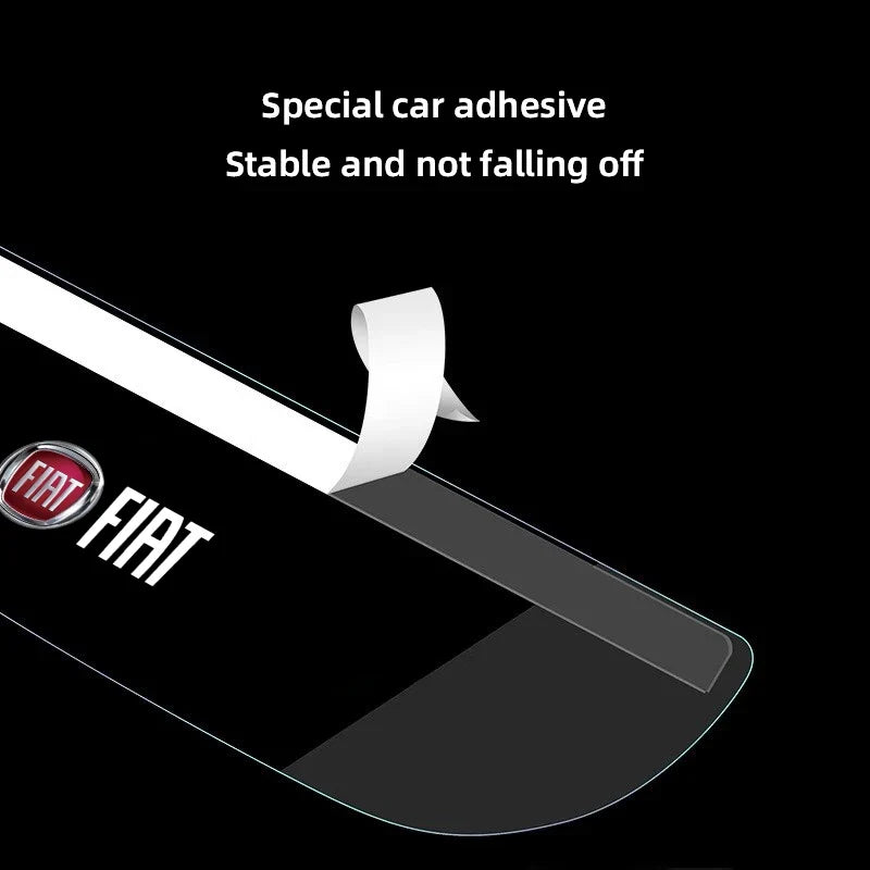 2Pcs Car Rearview Mirror Rain Shield Rain Eyebrow Cover for Fiat Abarth 500e Panda | Transparent