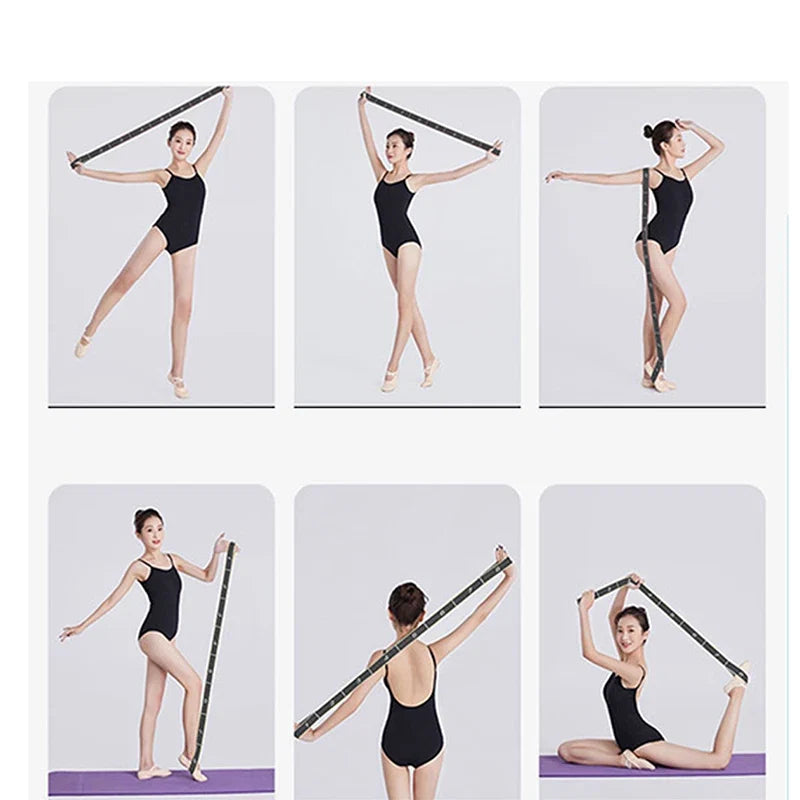 4*90cm Yoga Elastic Stretch Belt | Fitness Resistance Band for Pilates, Dance & Strength Training