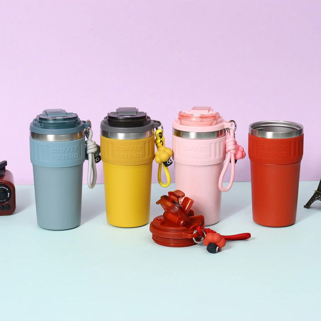 Travel Coffee Tumbler | 550ml Stainless Steel Vacuum Flask