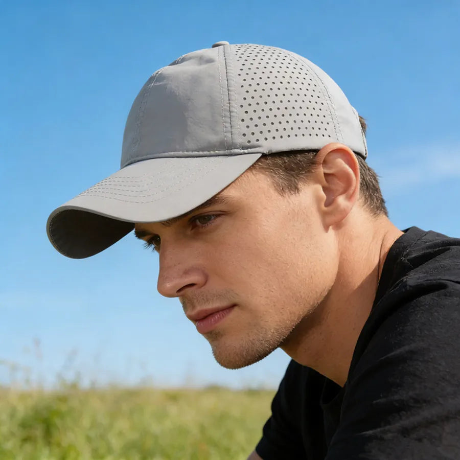 Summer Lightweight Breathable Baseball Cap | Quick-Dry Adjustable Unisex Hat for Hiking and Sun Protection