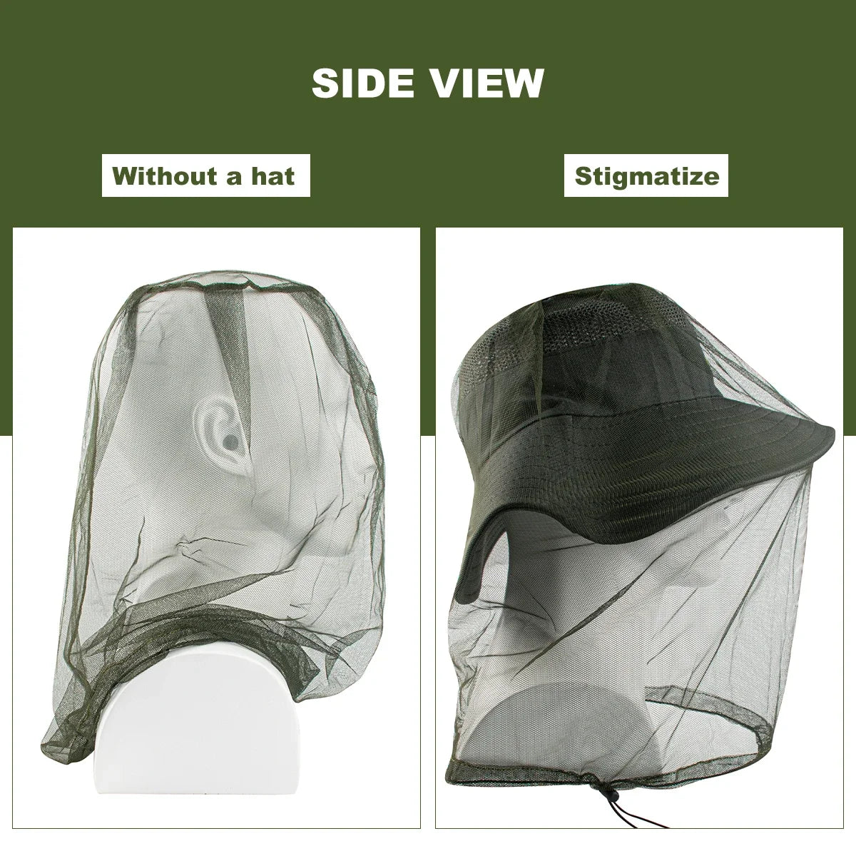 Ultra Large Mosquito Head Net | Premium Insect Face Protector for Outdoor Camping