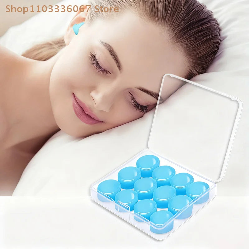 Noise Reduction Swimming Earplugs | Waterproof Silicone Sleep Ear Plugs for Snoring and Sound Insulation
