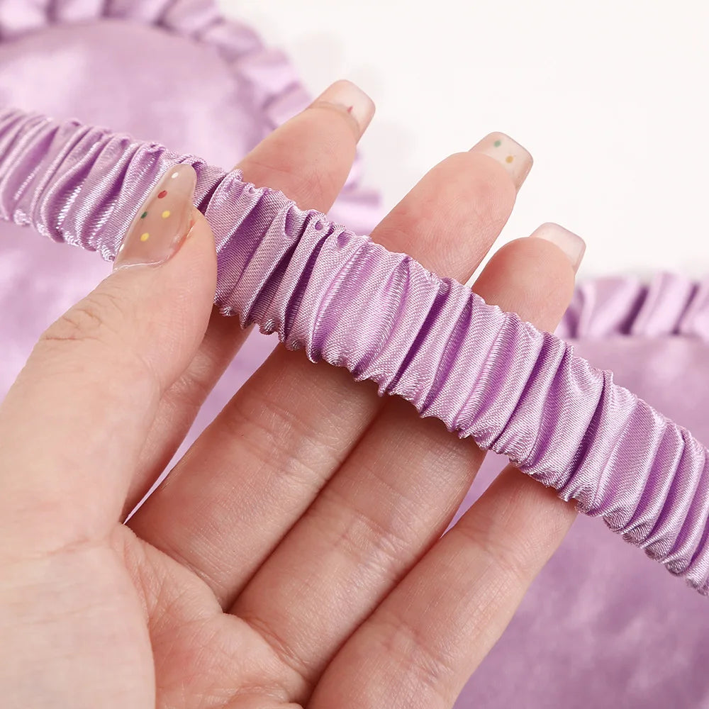 Silk Sleep Mask with Elastic Band and Lace Trim | Lightproof Breathable Eye Cover