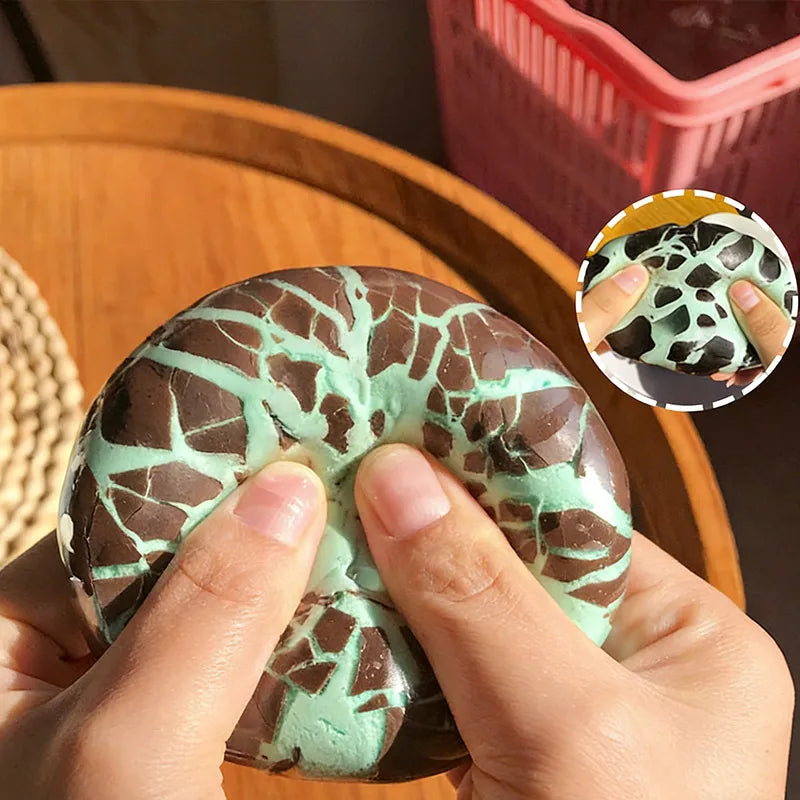 Simulation Crispy Chocolate Shell Decompression Ball | Slow Rebound Anxiety Relief Toy