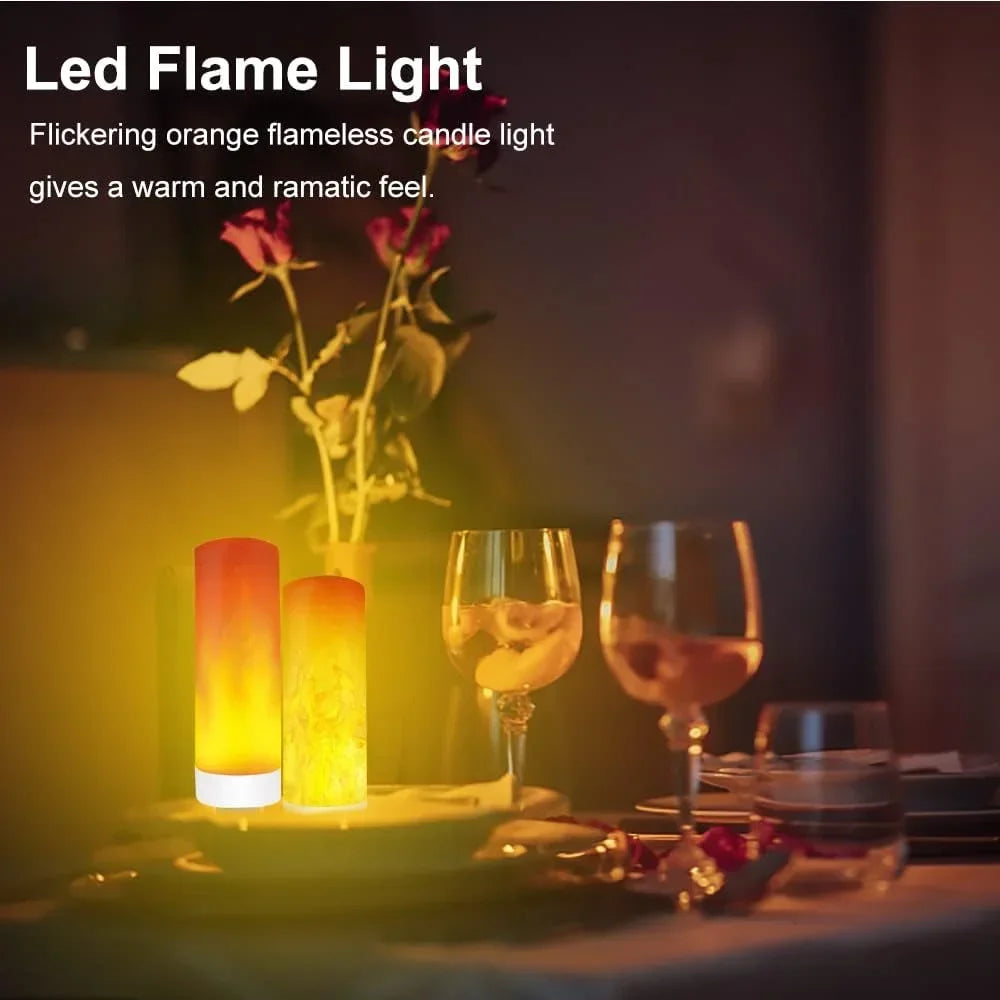 USB LED Flame Light Bulb | Simulated Candle Night Lamp