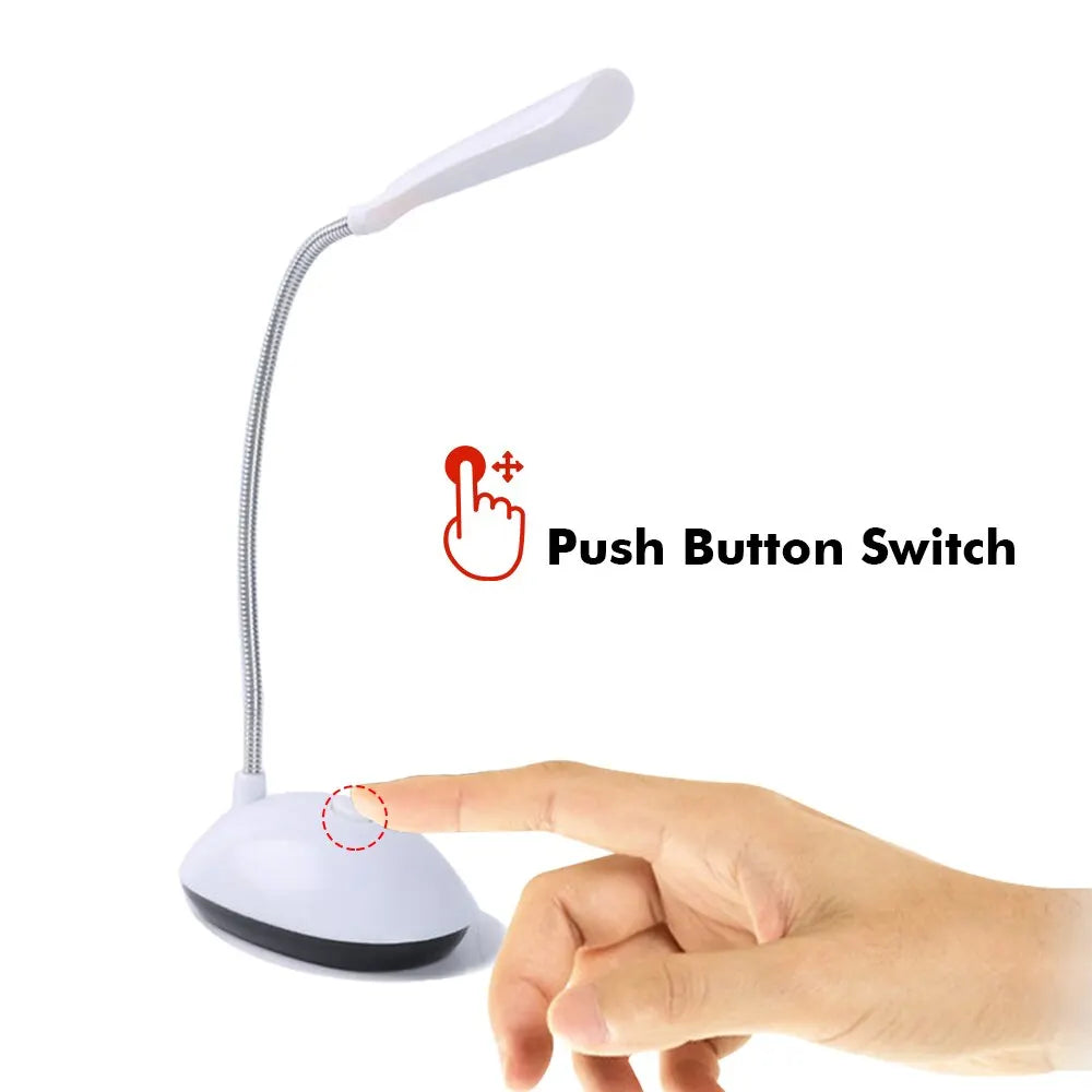 Portable LED Desk Lamp | Eye-Protecting Folding Reading Light for Bedroom and Study