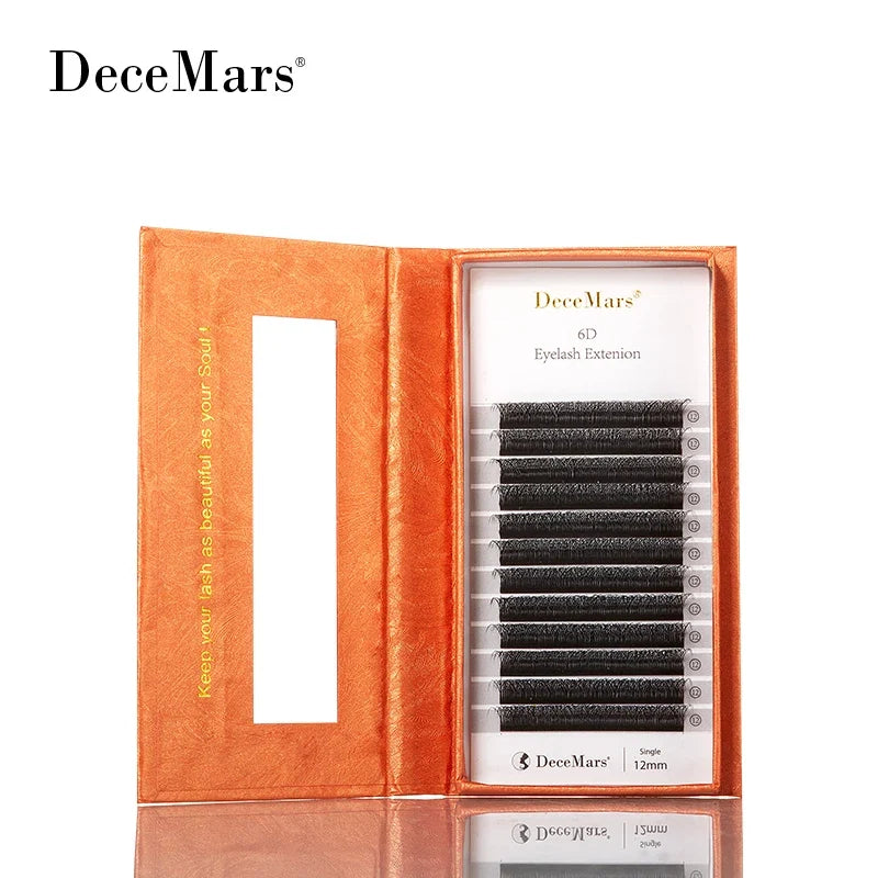 DeceMars 6D-W Shaped Eyelash Extensions | Salon-Grade Volume Lashes
