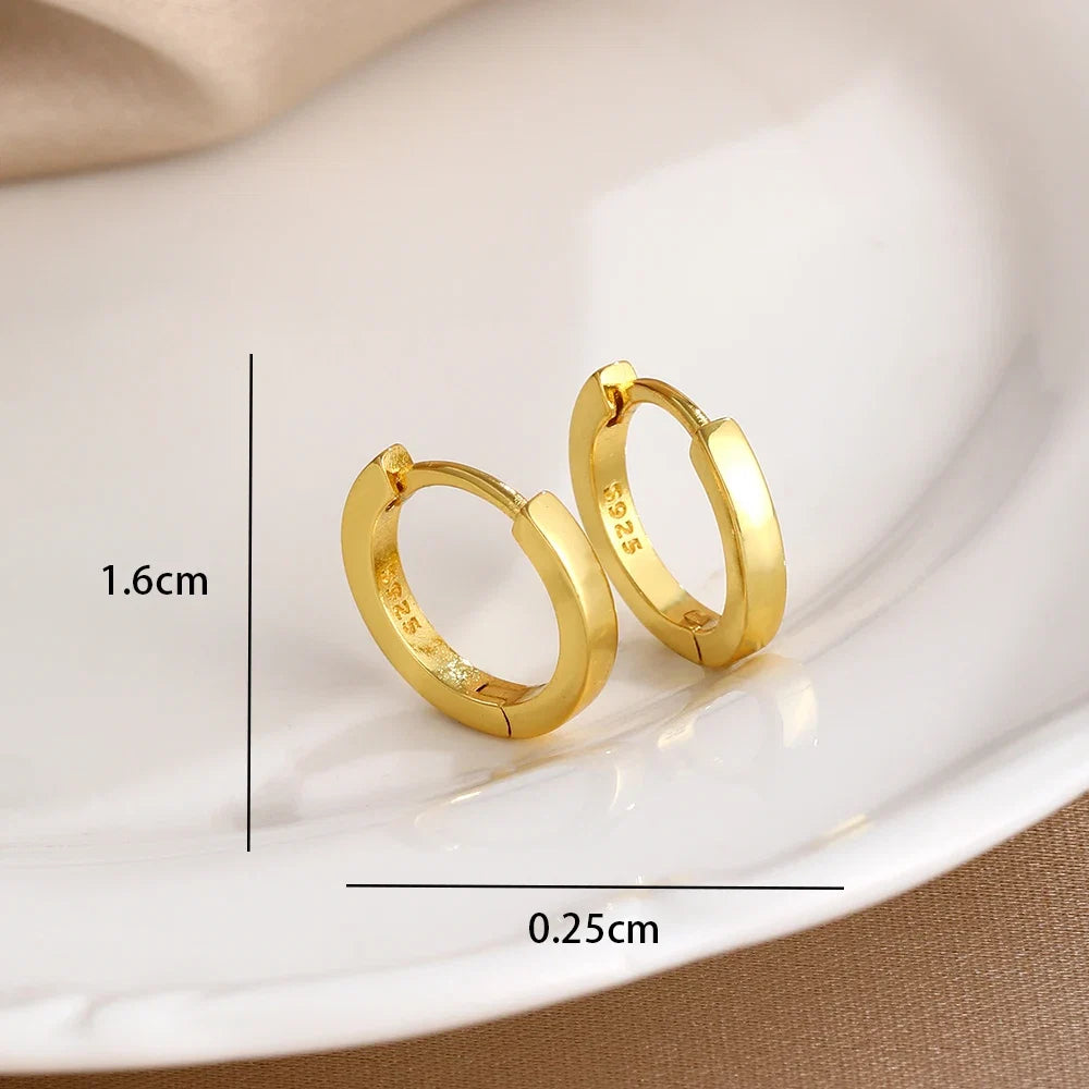 2026 New Fashion Hoop Earrings Set for Women | Ginkgo Leaf Enamel Flower Stud, Cute Crown Heart Zircon Earrings