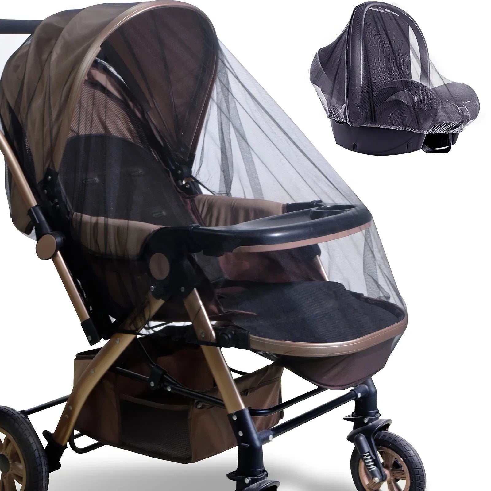 Full Face Baby Stroller Mosquito Net | Breathable Insect Proof Dust Cover