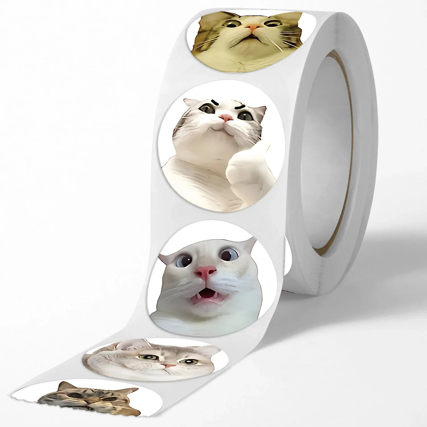 Funny Cat Meme Stickers for Kids | 100 or 500 Pack Teacher Reward Stickers