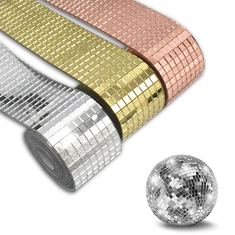 Disco Ball DIY Glass Mirror Stickers | Self-Adhesive Home Wall Decor