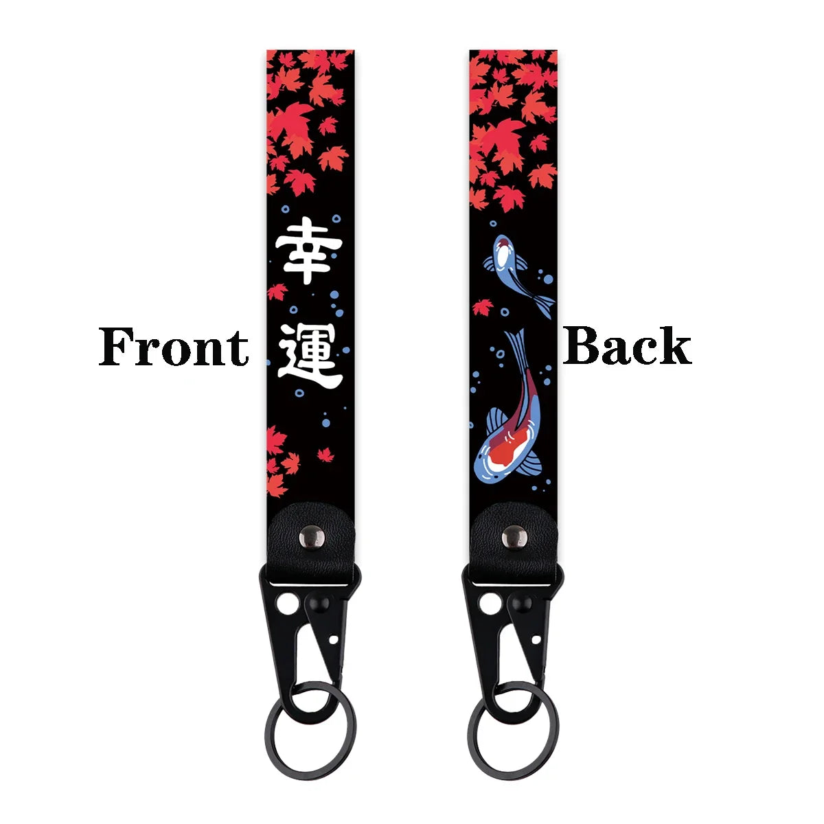 Artistic Keychain Set | Crane Car Koi Fish Dragon Jewelry Key Rings