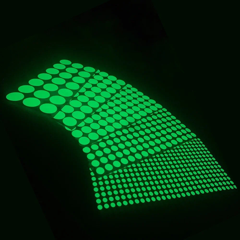 Glow in the Dark Wall Stickers | Luminous Dots Decals for Kids Room