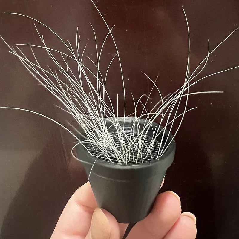 Cat Whisker and Fur Collector | Mini Flower Pot Desktop Keepsake
