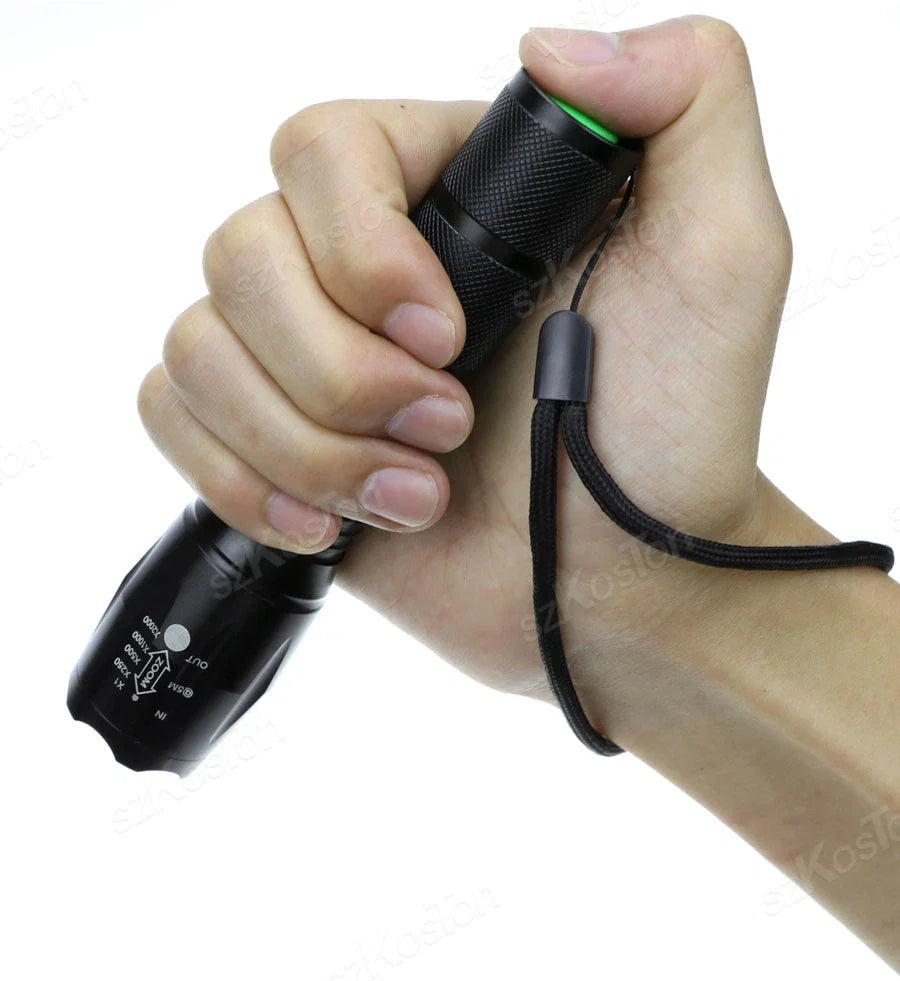 High Power LED Flashlight | Zoomable Aluminum Alloy Camping Torch