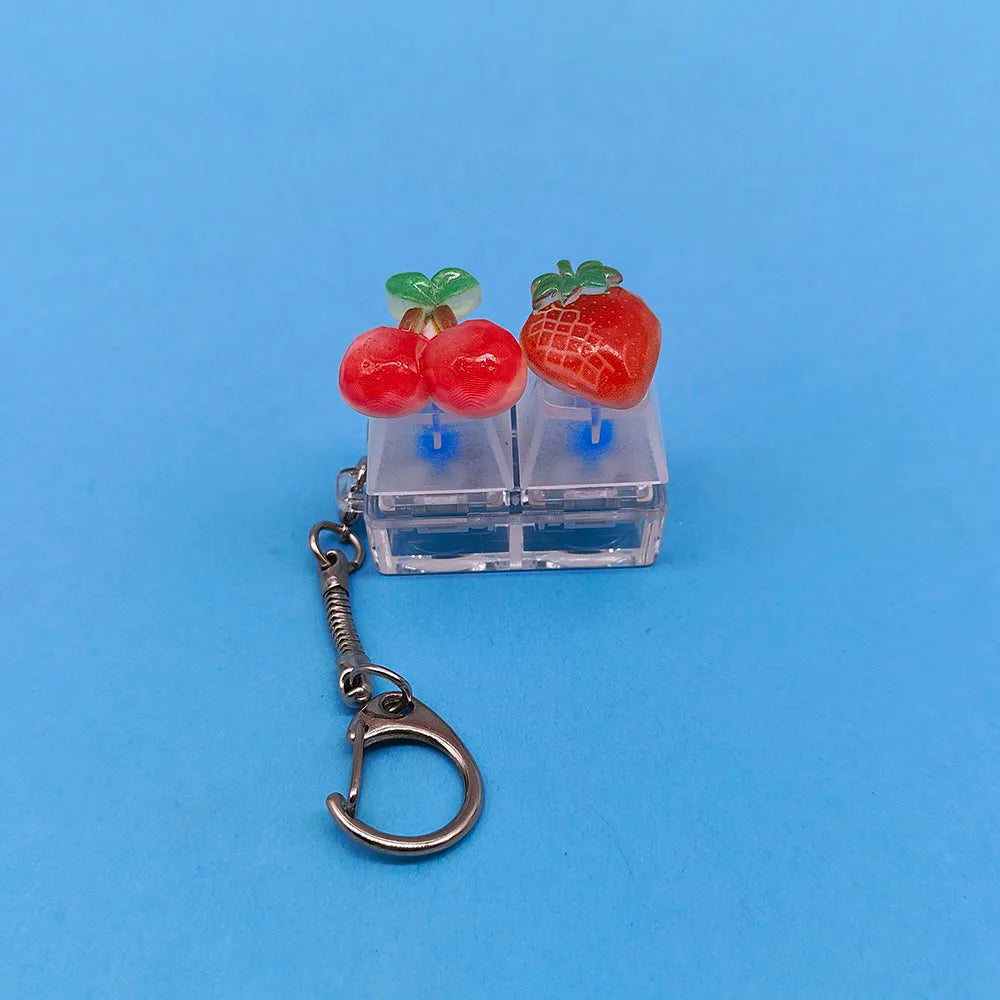 Fruit Keycap Keychain | Kawaii Stress Relief Pop Fidget Toy