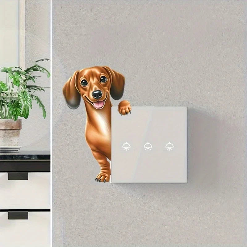 Cute Puppy Stickers for Room Decor | Removable Wall Decals