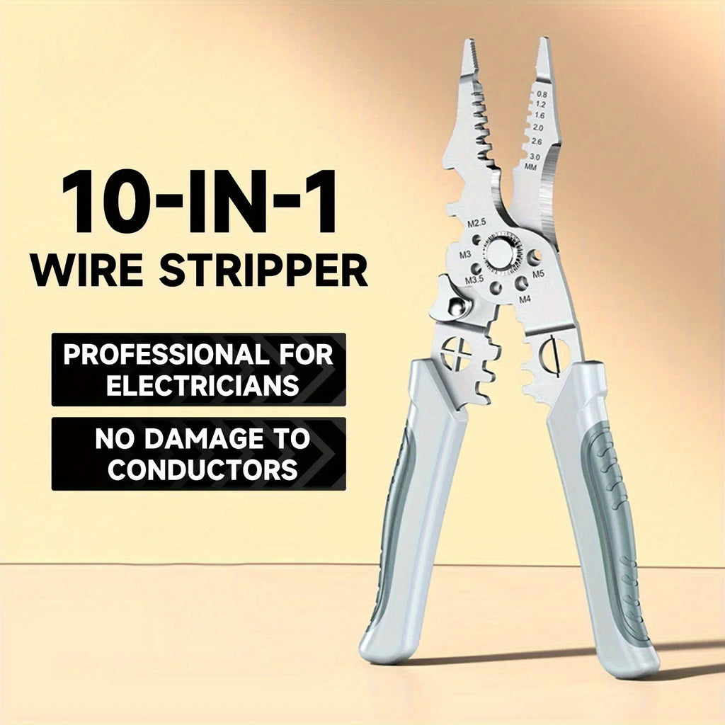 6-in-1 Multifunctional Electrician Pliers | Wire Stripper, Cutter, and Crimper
