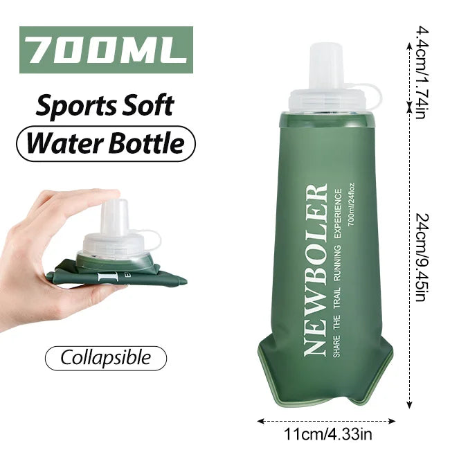 Collapsible Silicone Water Bottle | Bite Size Outdoor Hydration for Running and Hiking