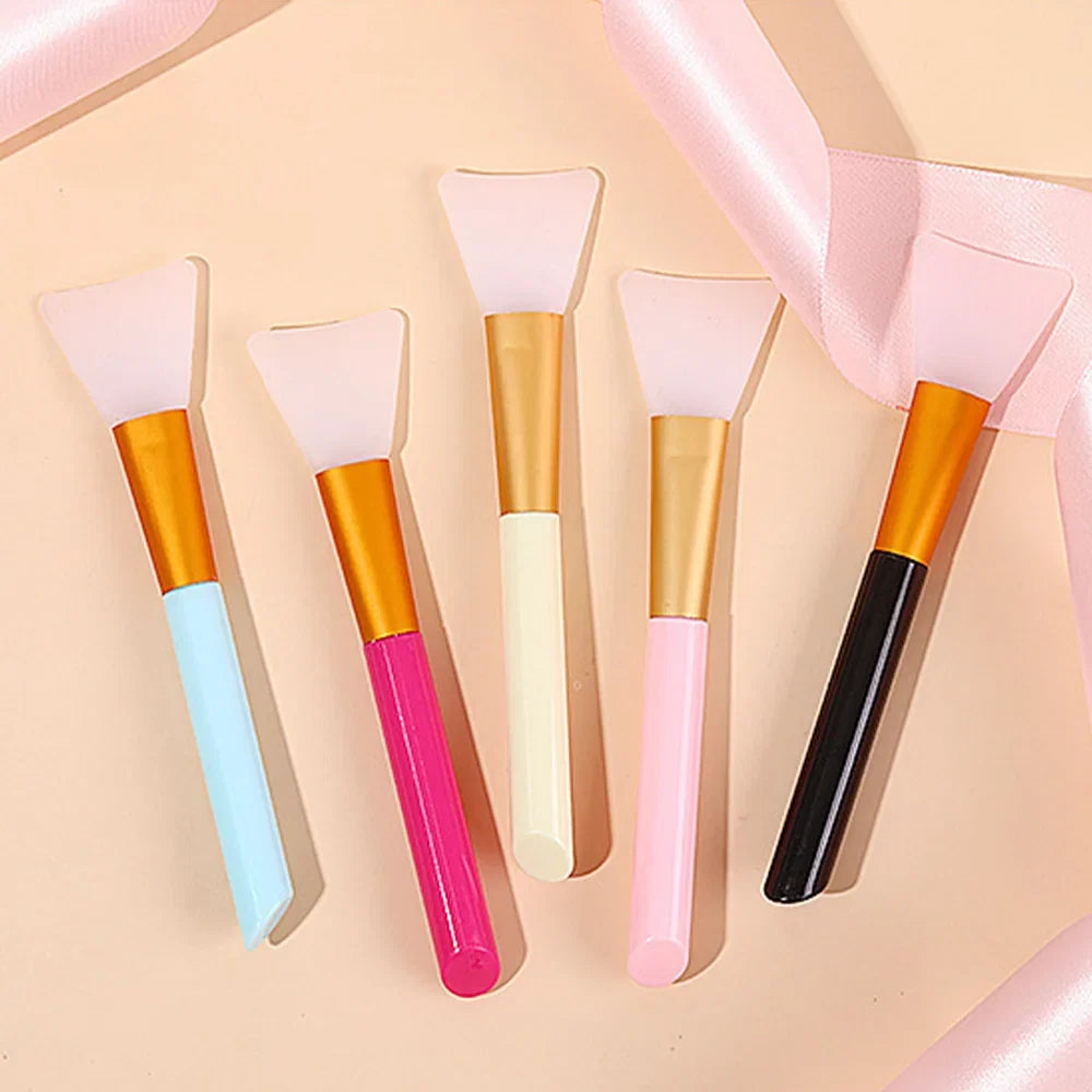 Silicone Facial Mask Brush Set | Mild and Soft Applicator for All Skin Types