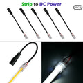 LED Strip Connectors and Fixing Clips Kit | 2-Pin COB Corner Connectors for Tape Lights