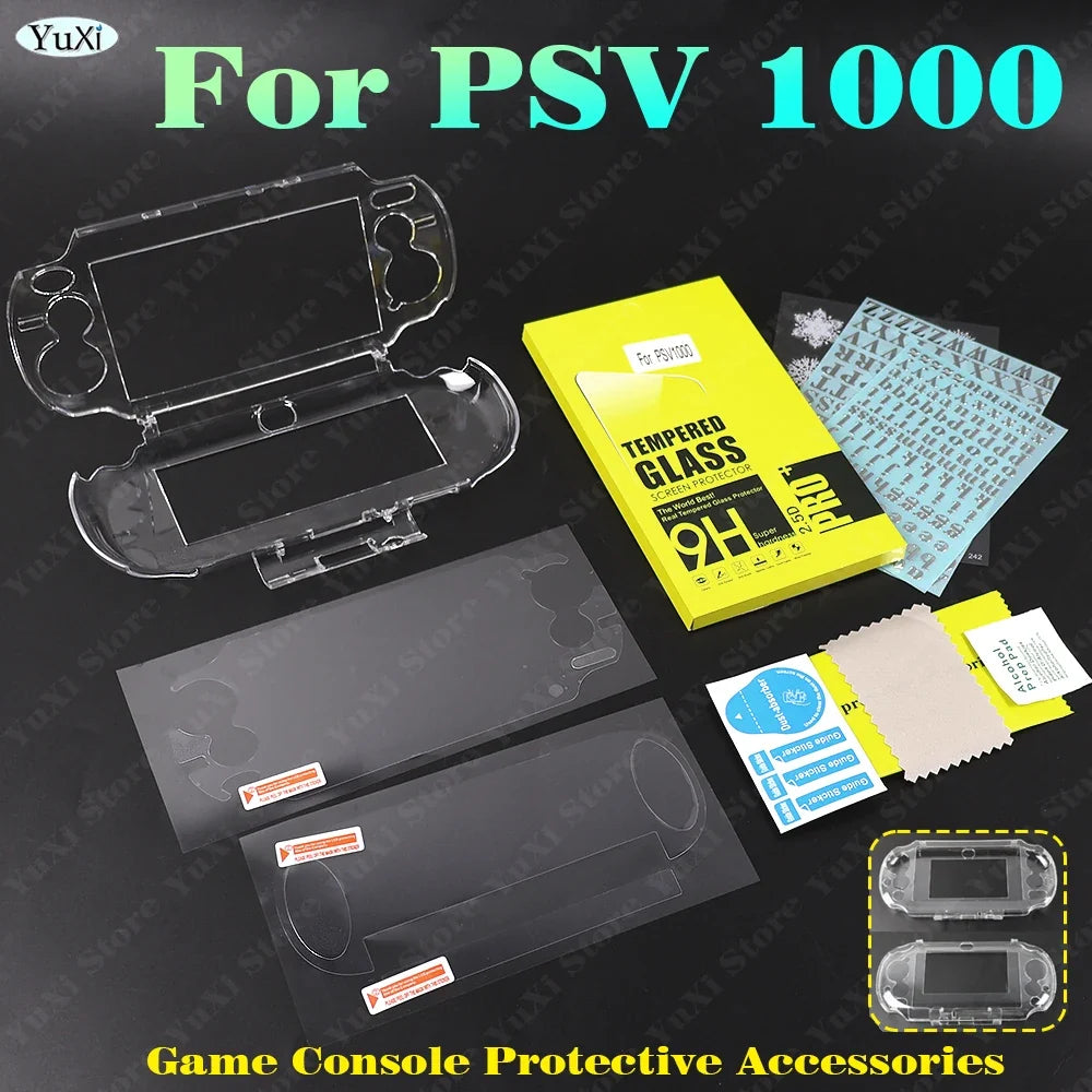 Clear Crystal Protective Case for PS Vita 1000 | Transparent Hard Shell with PET Film