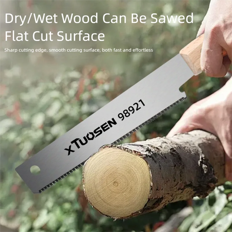 6-Inch Double-Sided Hand Saw | Flexible Flush Cutting Saw for Woodworking